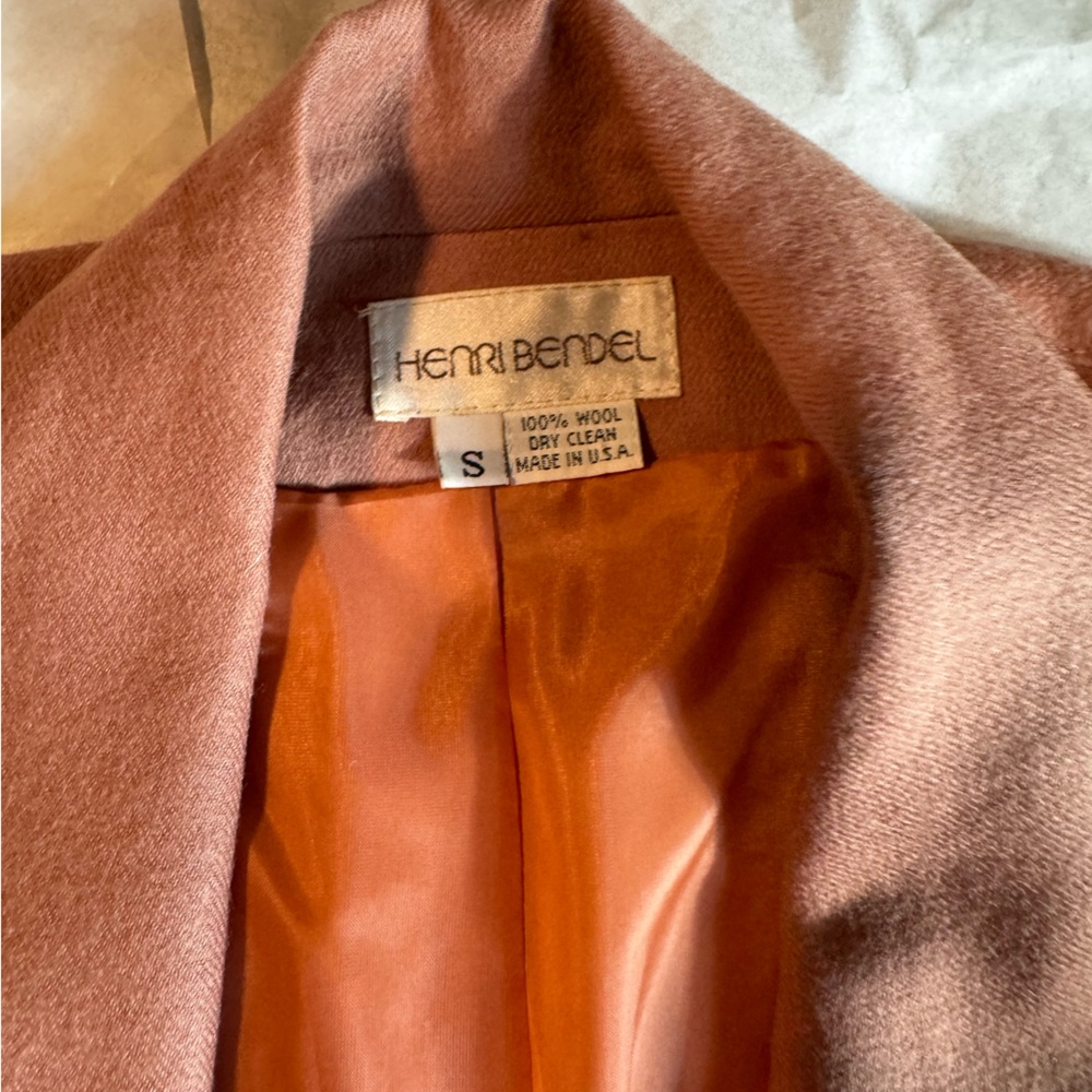 Henri Bendel salmon jacket